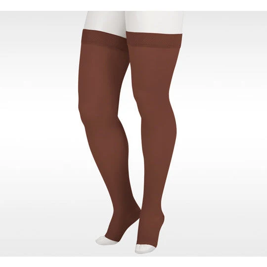 Juzo Soft Thigh High 30-40 mmHg w/ Silicone Band, Open Toe