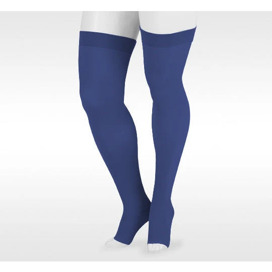 Juzo Soft Thigh High 30-40 mmHg w/ Silicone Band, Open Toe
