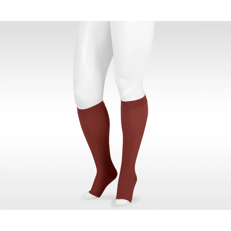 Juzo Dynamic Knee High 30-40 mmHg w/ 5 cm Silicone Band, Open Toe