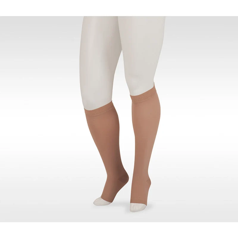 Juzo Dynamic Knee High 20-30 mmHg w/ 5 cm Silicone Band, Open Toe