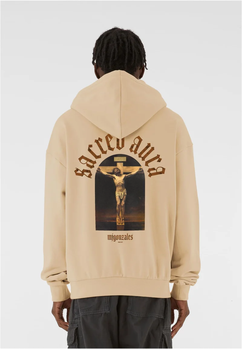 MJG SACRED AURA x MJG HEAVY OVERSIZED HOODY