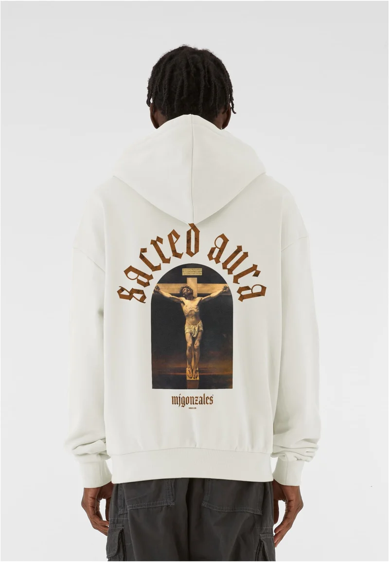 MJG SACRED AURA x MJG HEAVY OVERSIZED HOODY