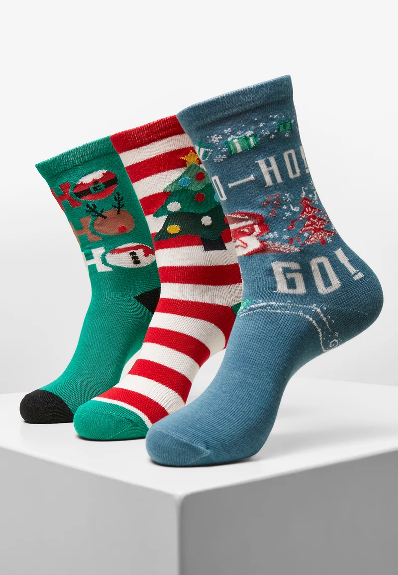 UC Ho Ho Ho Christmas Socks 3-Pack