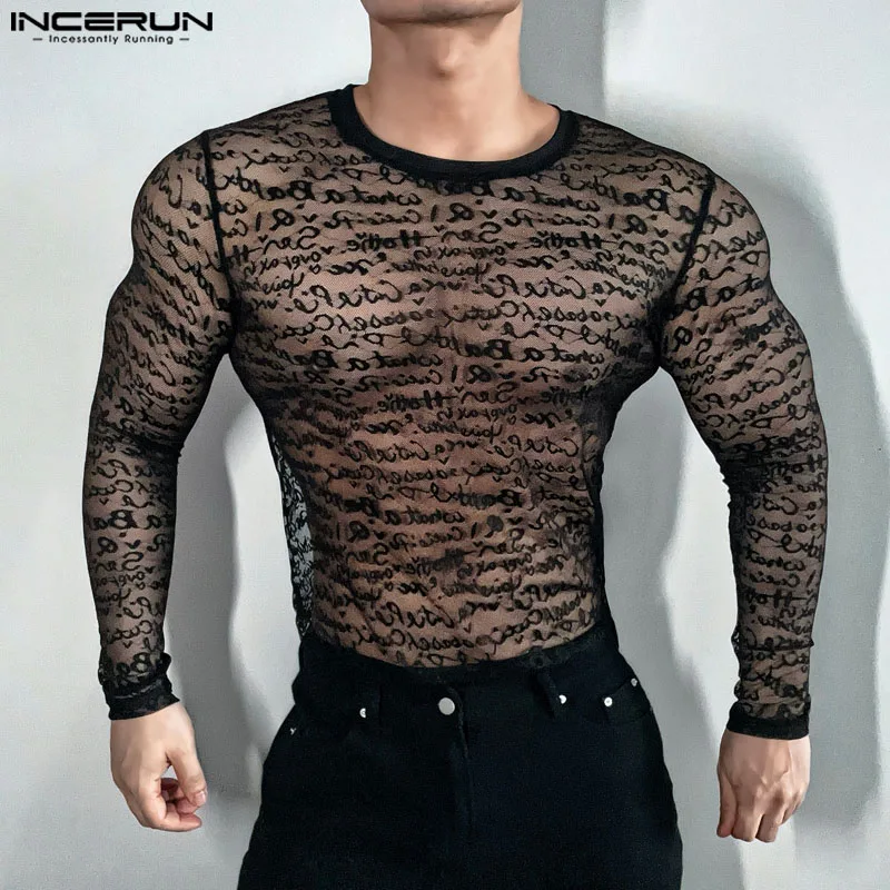 Fetisch Fashion Männer Oberteil Sexy Shirt Herren Body Hemd Transparent Clubwear