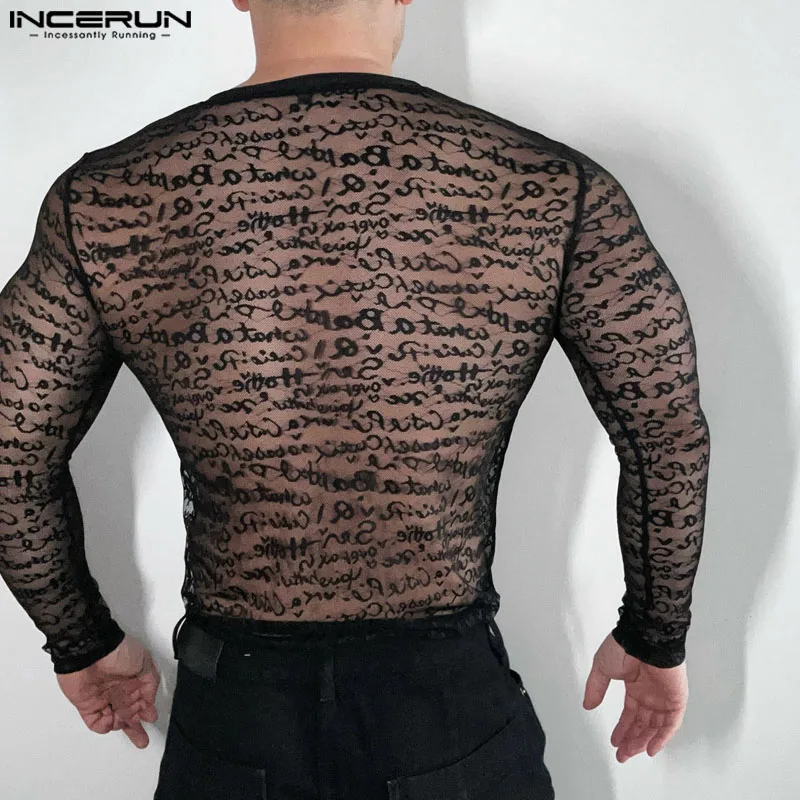 Fetisch Fashion Männer Oberteil Sexy Shirt Herren Body Hemd Transparent Clubwear