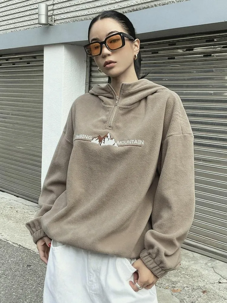 Felpa Donna Giacca Sportiva Tuta Maniche Lunghe Cappuccio Maglia Shirt Fleece