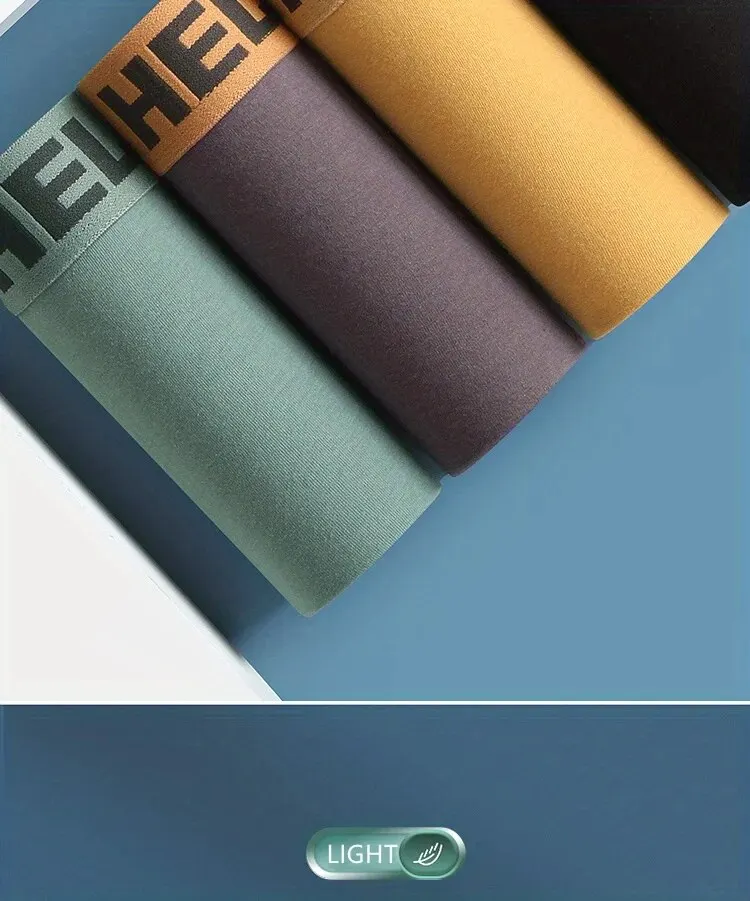 6 Pezzi Boxer Uomo Mutande Elasticizzato Slip Intimo vari colori Pantaloncino