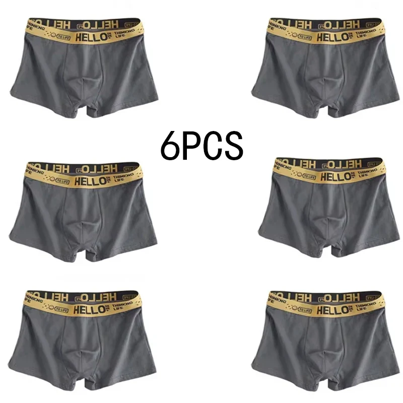 6 Pezzi Boxer Uomo Mutande Elasticizzato Slip Intimo vari colori Pantaloncino