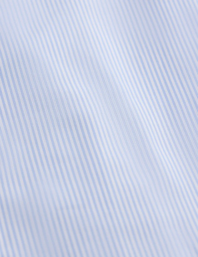 Chemise Ajustée rayée bleue