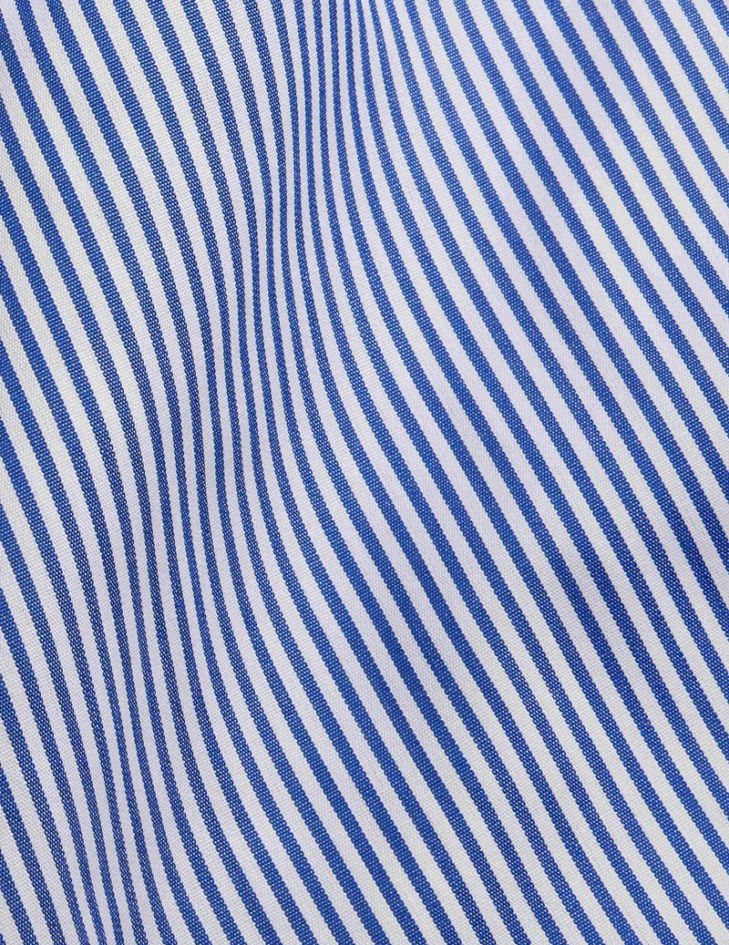 Chemise Semi-ajustée rayée bleue