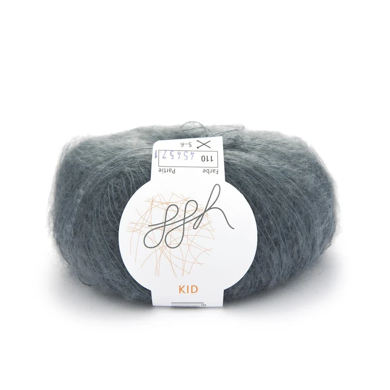 ggh Kid | Mohairwolle | 250m/25g | 110 - Flanellgrau