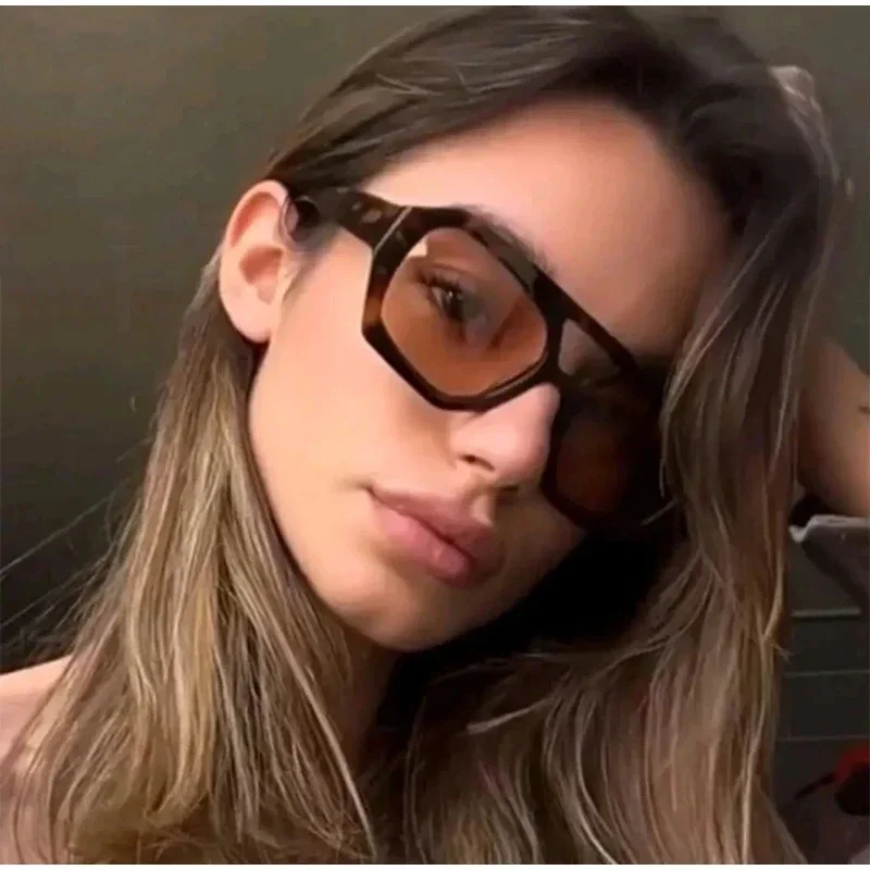 Occhiali da sole ovali oversize per donna e uomo Fotocromatici Polarizzati UV400