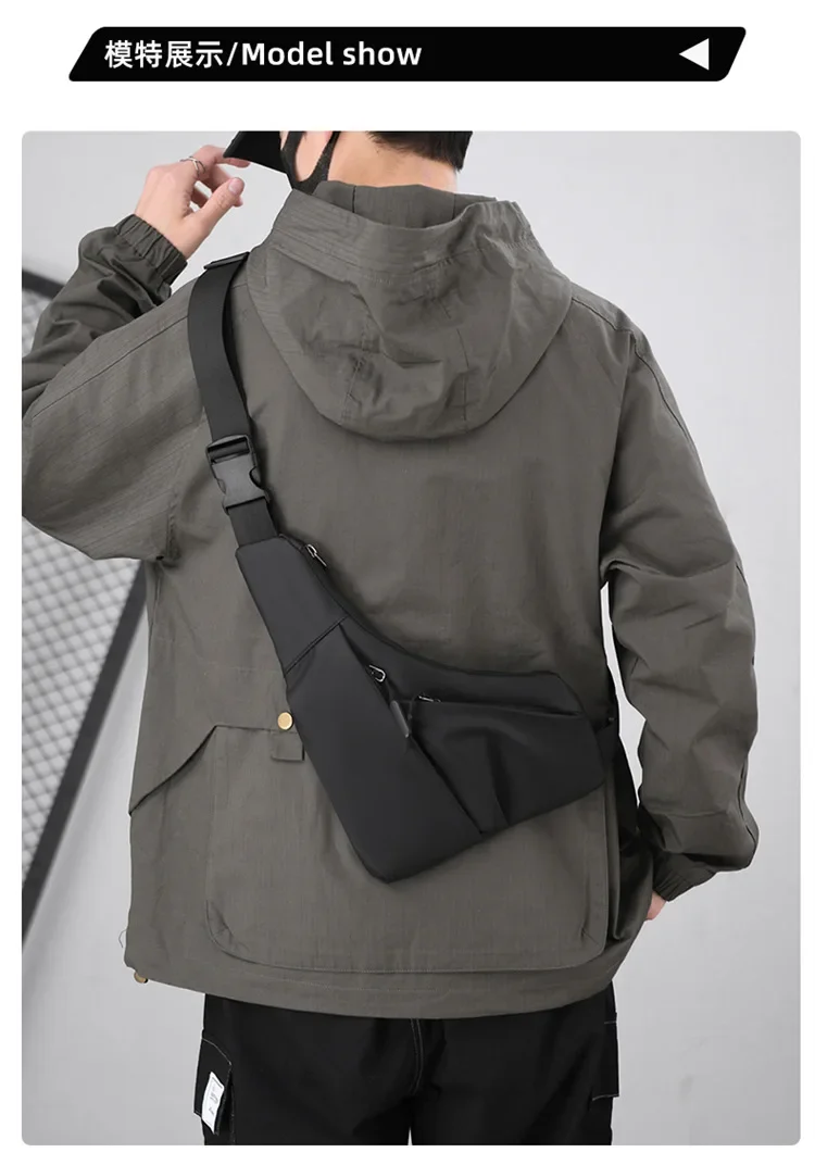 Borsa da petto Zaino Monospalla Marsupio Per Uomo Borsello Moto Fondina