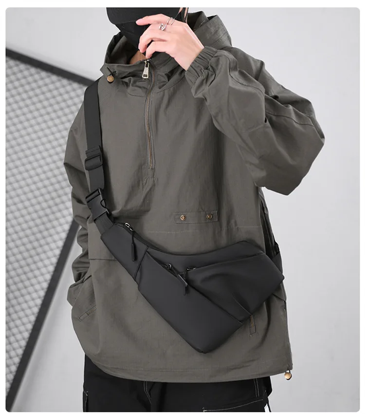 Borsa da petto Zaino Monospalla Marsupio Per Uomo Borsello Moto Fondina