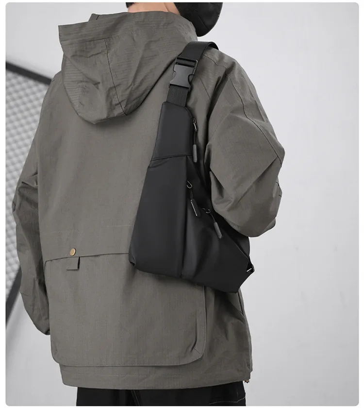 Borsa da petto Zaino Monospalla Marsupio Per Uomo Borsello Moto Fondina