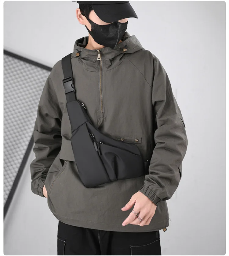 Borsa da petto Zaino Monospalla Marsupio Per Uomo Borsello Moto Fondina