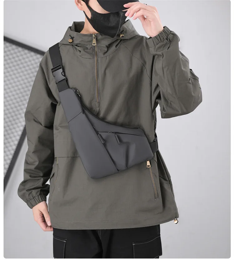 Borsa da petto Zaino Monospalla Marsupio Per Uomo Borsello Moto Fondina