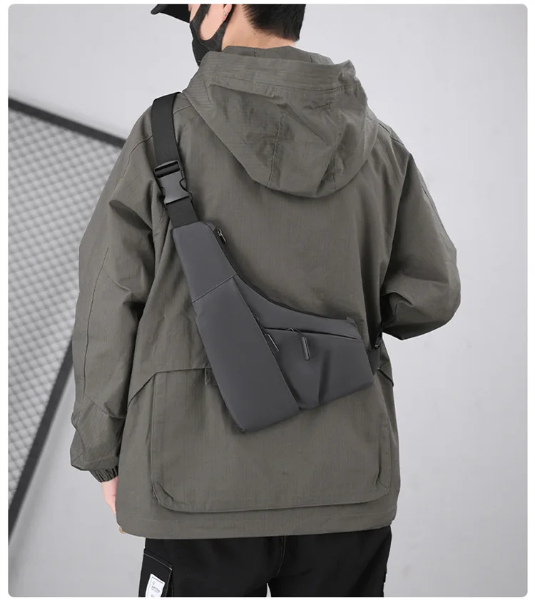 Borsa da petto Zaino Monospalla Marsupio Per Uomo Borsello Moto Fondina