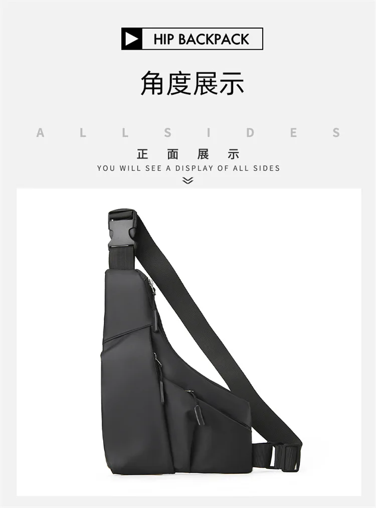 Borsa da petto Zaino Monospalla Marsupio Per Uomo Borsello Moto Fondina