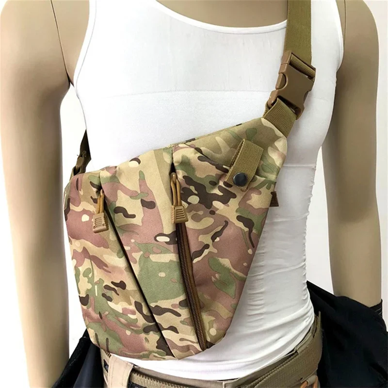 Borsa da petto Zaino Monospalla Marsupio Per Uomo Borsello Moto Fondina