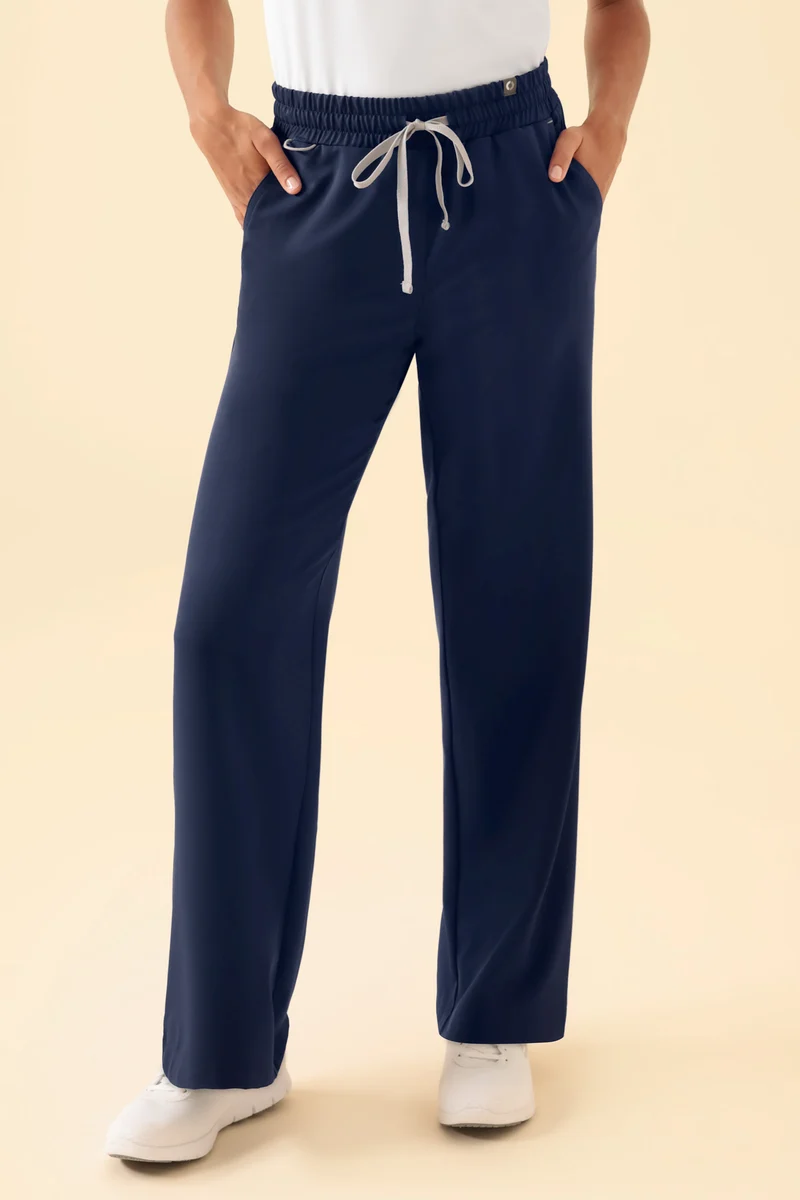 KAERE Hose Damen - weites Bein navy