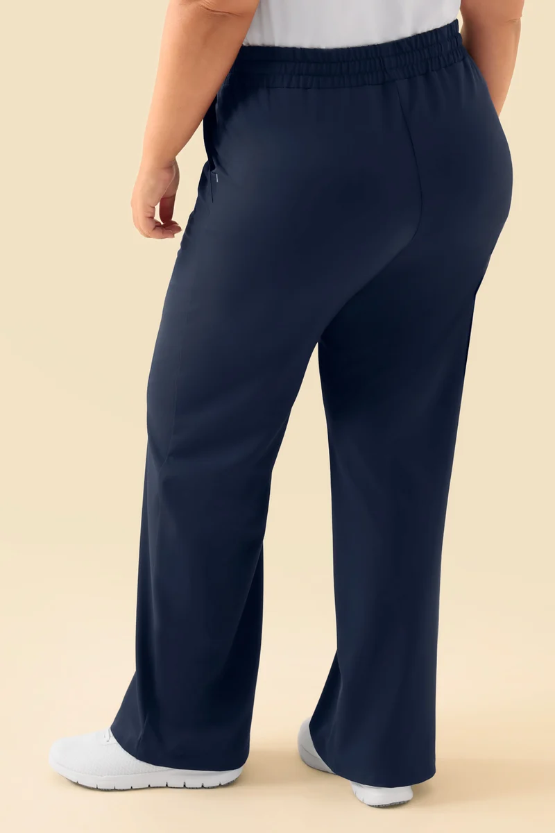 KAERE Hose Damen - weites Bein navy