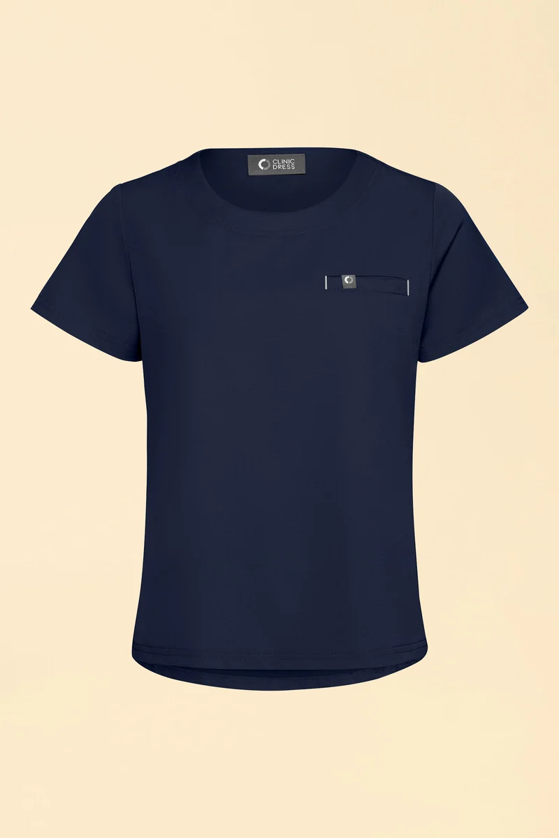 KAERE Shirt Damen - Rundhalsausschnitt navy