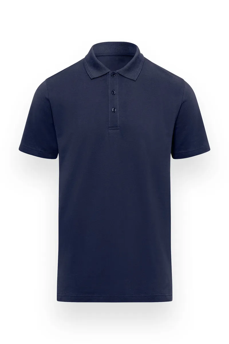 Shirt Herren Piqué - Polokragen navy