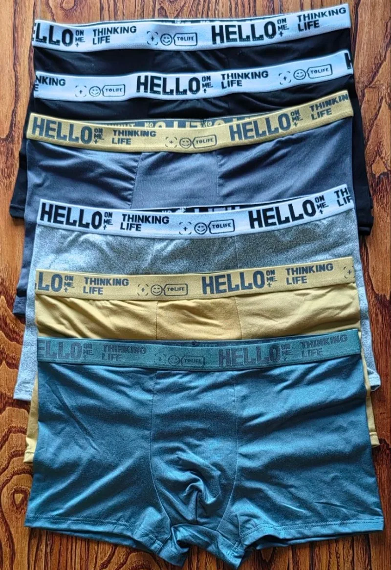 6er Pack Herren Boxershorts Unterhosen Basic Unterwäsche Boxer Shorts