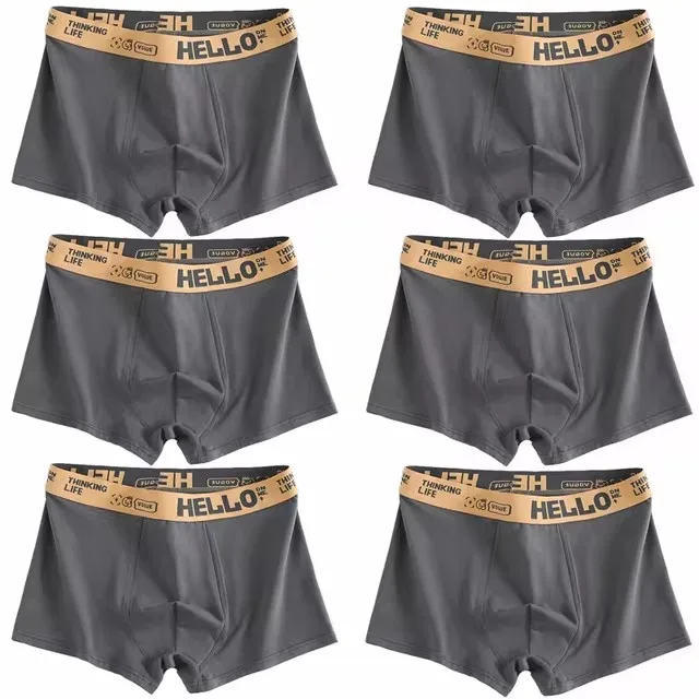 6er Pack Herren Boxershorts Unterhosen Basic Unterwäsche Boxer Shorts