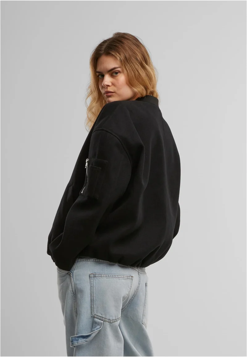 UC Faux Wool Bomber Jacket