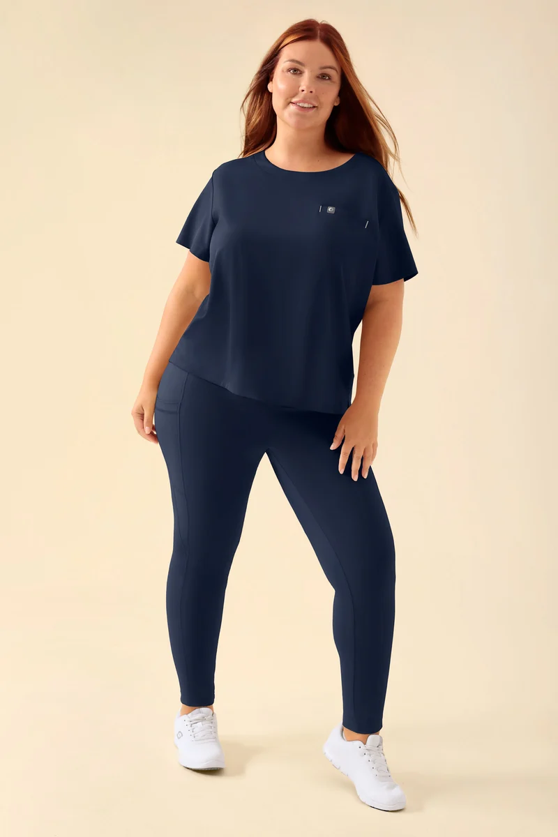 KAERE Leggings Damen - super elastisch navy
