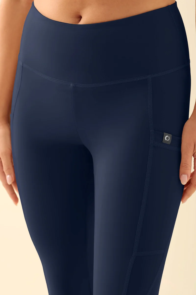 KAERE Leggings Damen - super elastisch navy