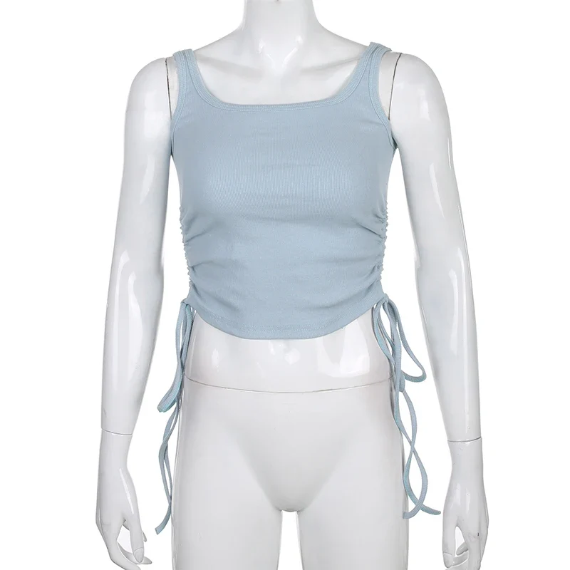 Damen Top Ärmellose Neckholder-Top Tank Top Shirt Trägertop Oberteil Blusen