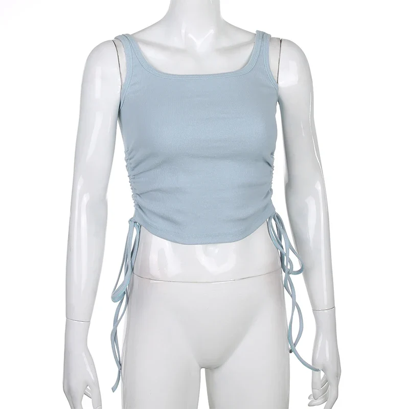 Damen Top Ärmellose Neckholder-Top Tank Top Shirt Trägertop Oberteil Blusen