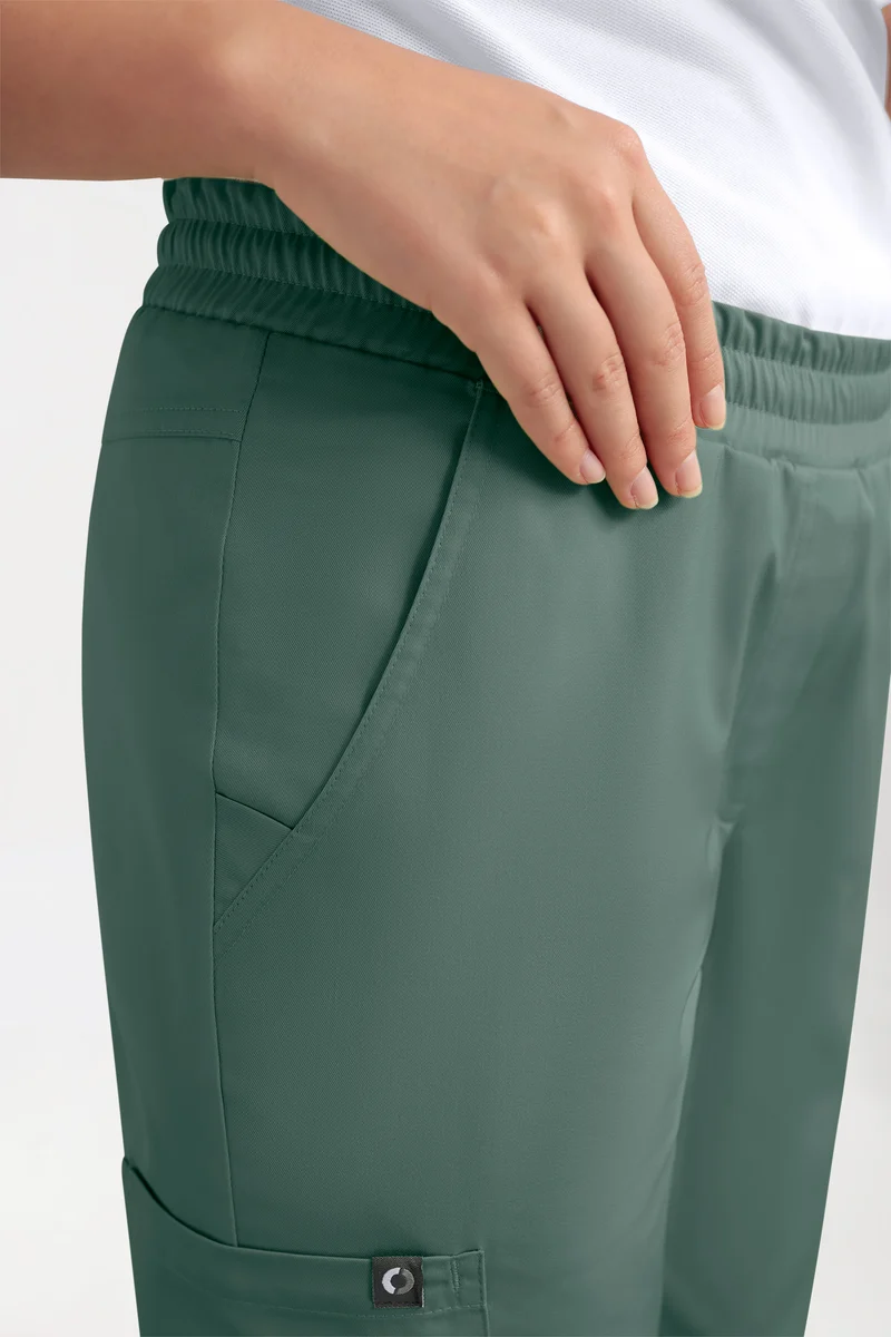 CORE Cargohose Damen - Jogpants Style dunkelgrün