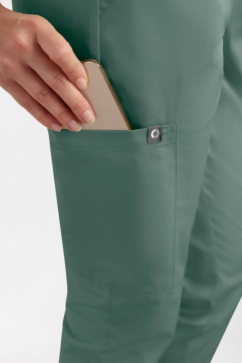 CORE Cargohose Damen - Jogpants Style dunkelgrün