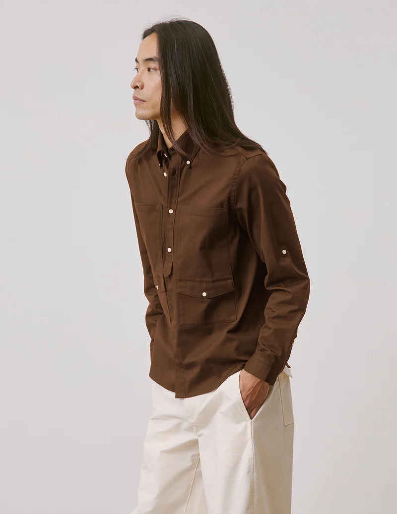 Chemise Mathéo marron