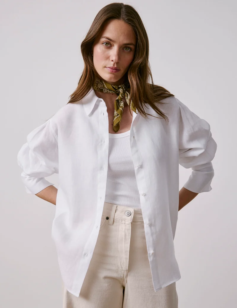 Chemise Lexie en lin blanc