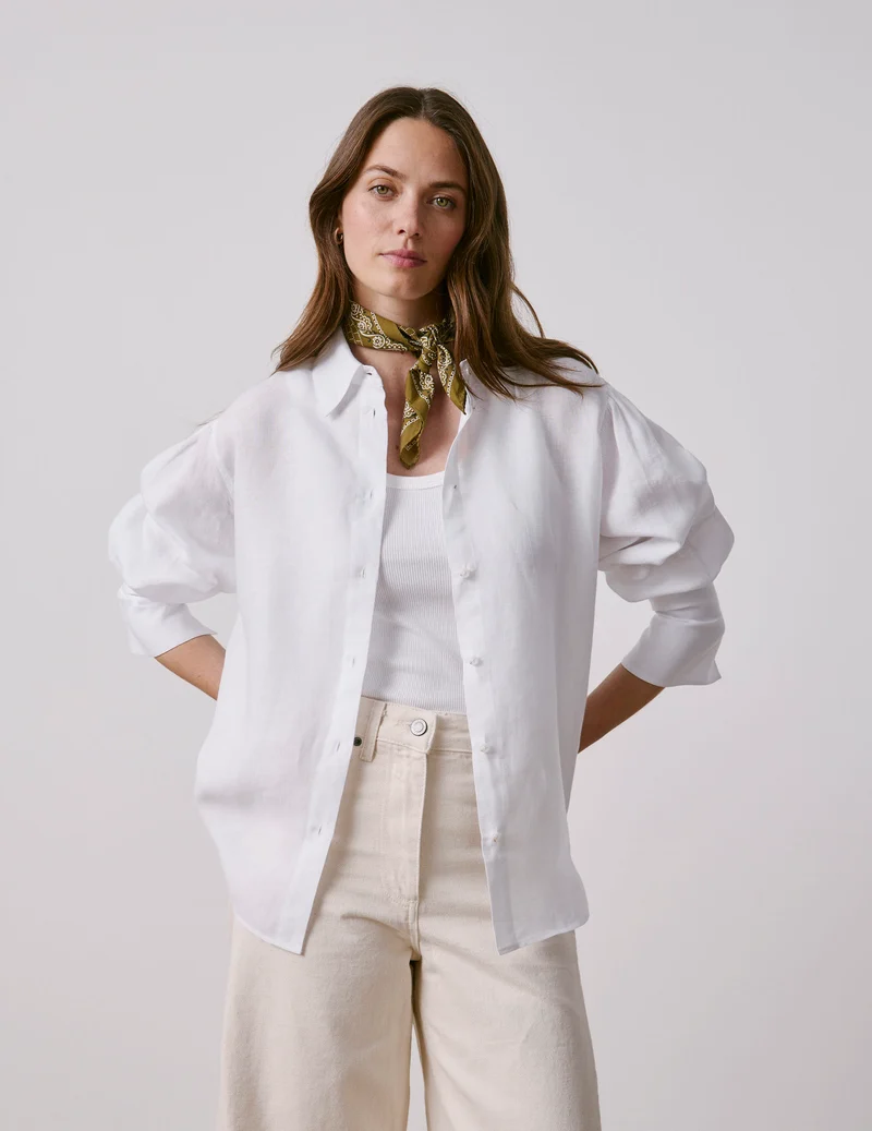 Chemise Lexie en lin blanc