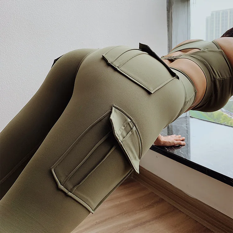 Yoga Leggings Push Up Hohe Taille Sexy Damen Sport Fitness Gym Stretchhose Hose