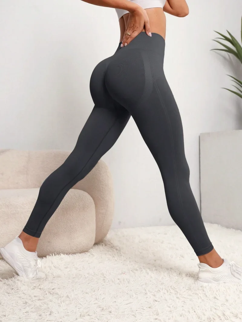 Frauen Nahtlose Hüfte Hose Sport Leggings Push-Up Yoga Gym Fitness Kleidung
