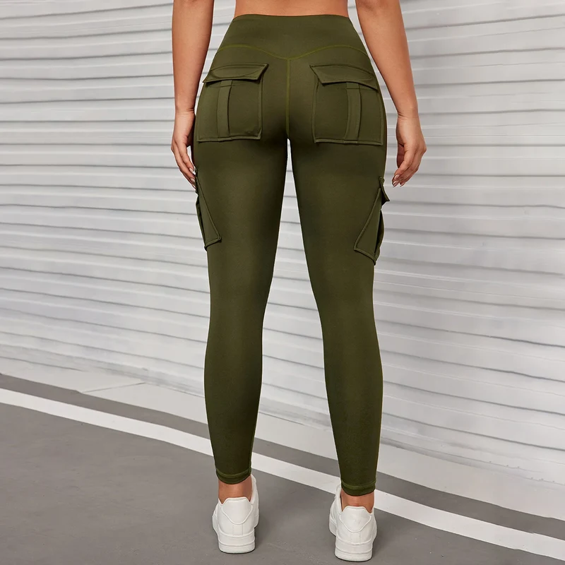 Leggins Donna Push up Vita Alta Pantaloni Sportivi Fitness Yoga Palestra Tuta