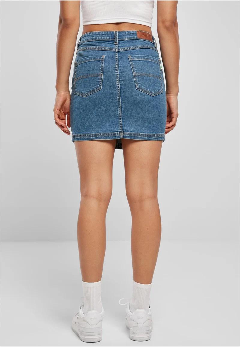 UC Organic Stretch Denim Mini Skirt 32 BLACK