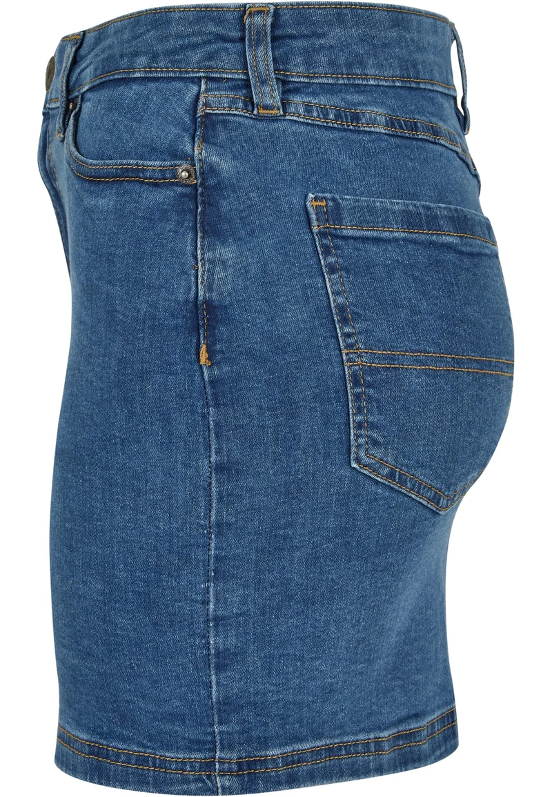 UC Organic Stretch Denim Mini Skirt 32 BLACK