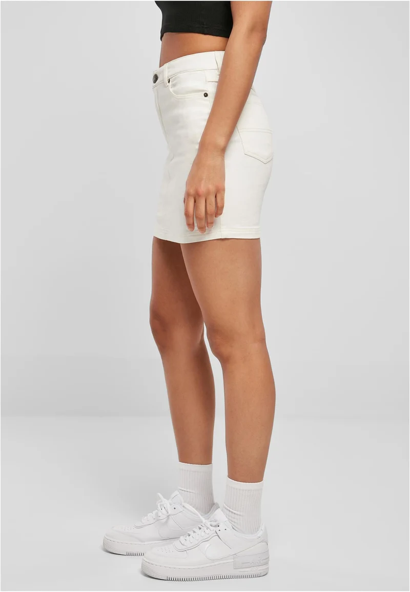 UC Organic Stretch Denim Mini Skirt 32 BLACK