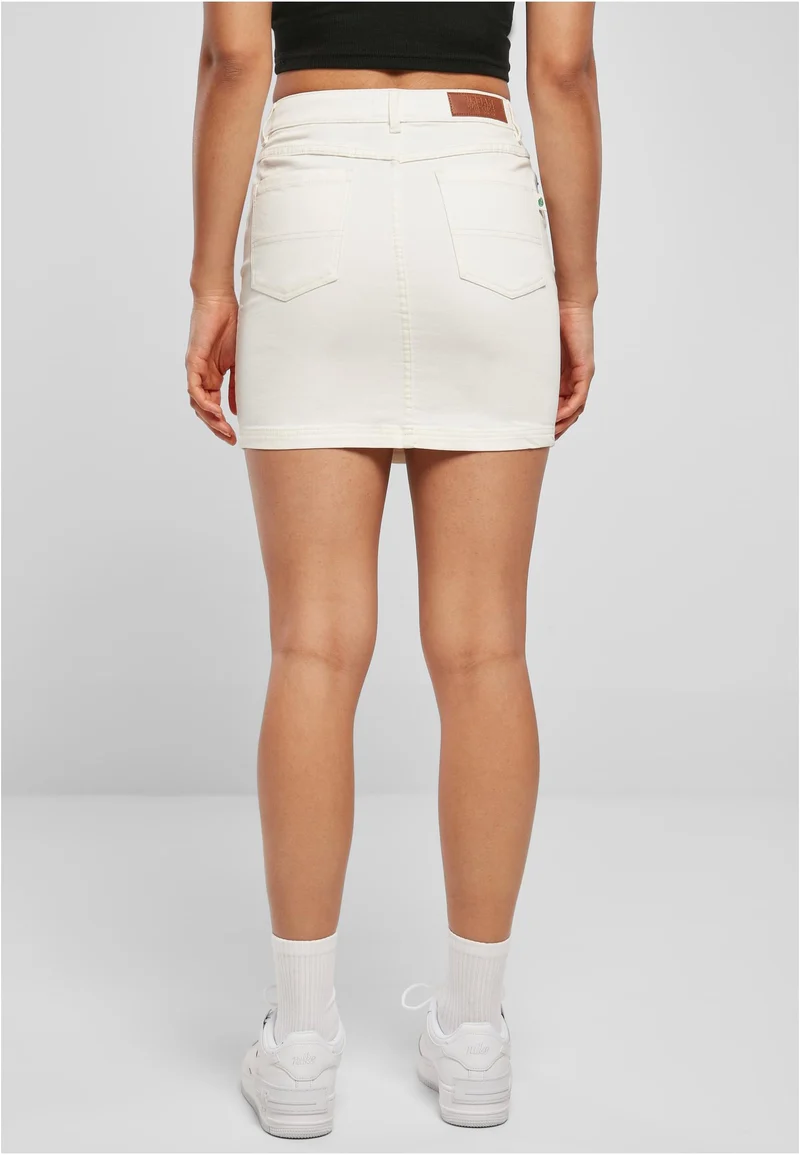 UC Organic Stretch Denim Mini Skirt 32 BLACK