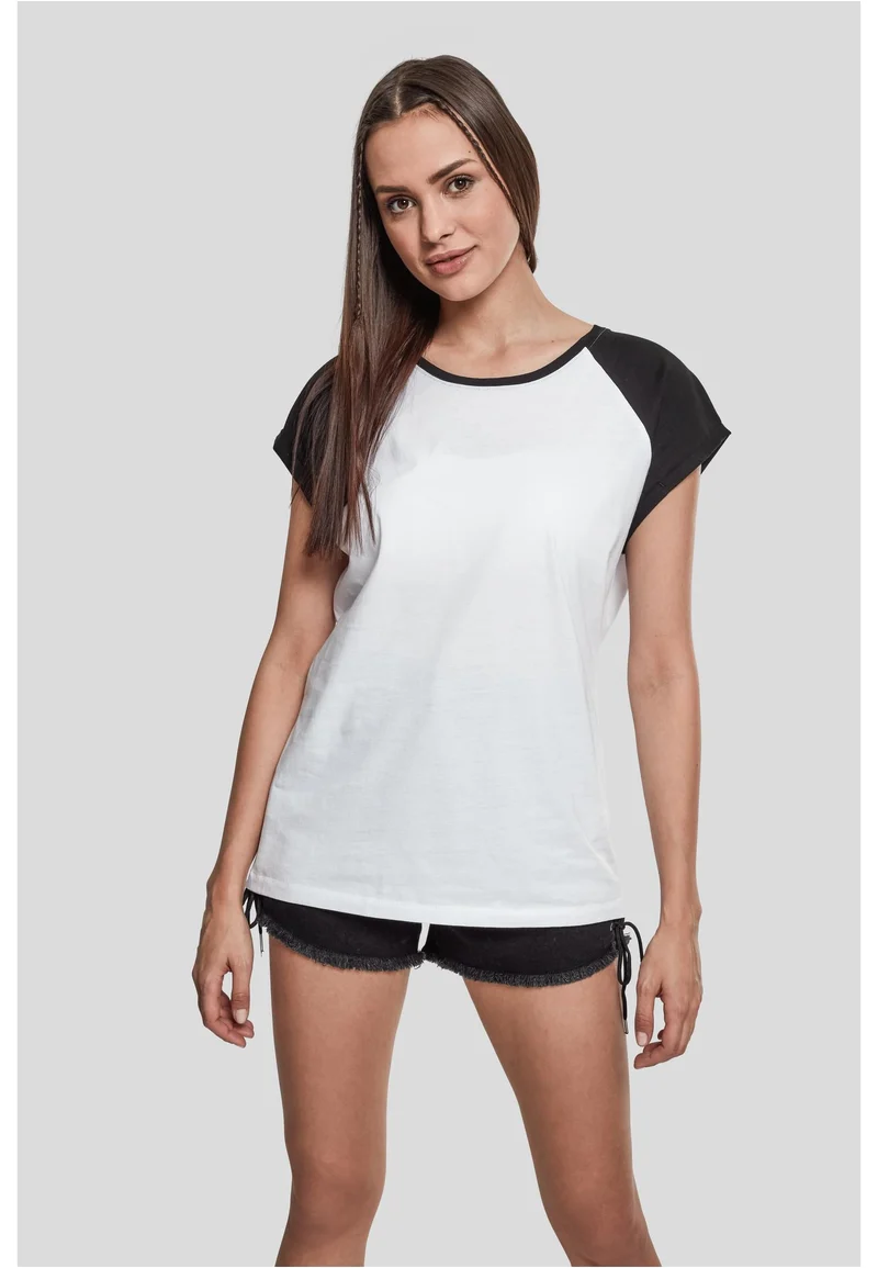 Ladies Contrast Raglan Tee