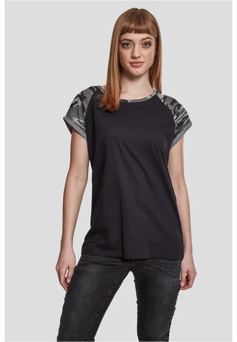 Ladies Contrast Raglan Tee