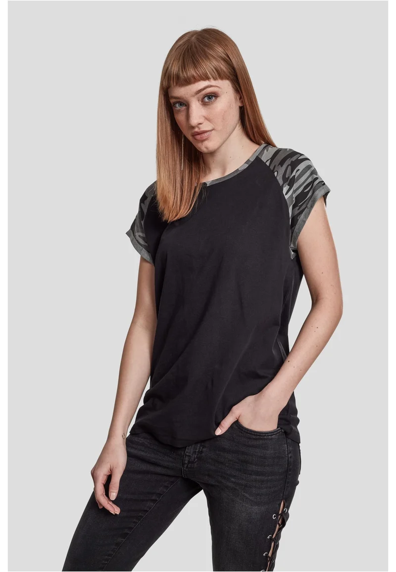 Ladies Contrast Raglan Tee